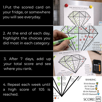 Diamond Of Respect (7 day self-respect scorecard to rebuild self-belief)